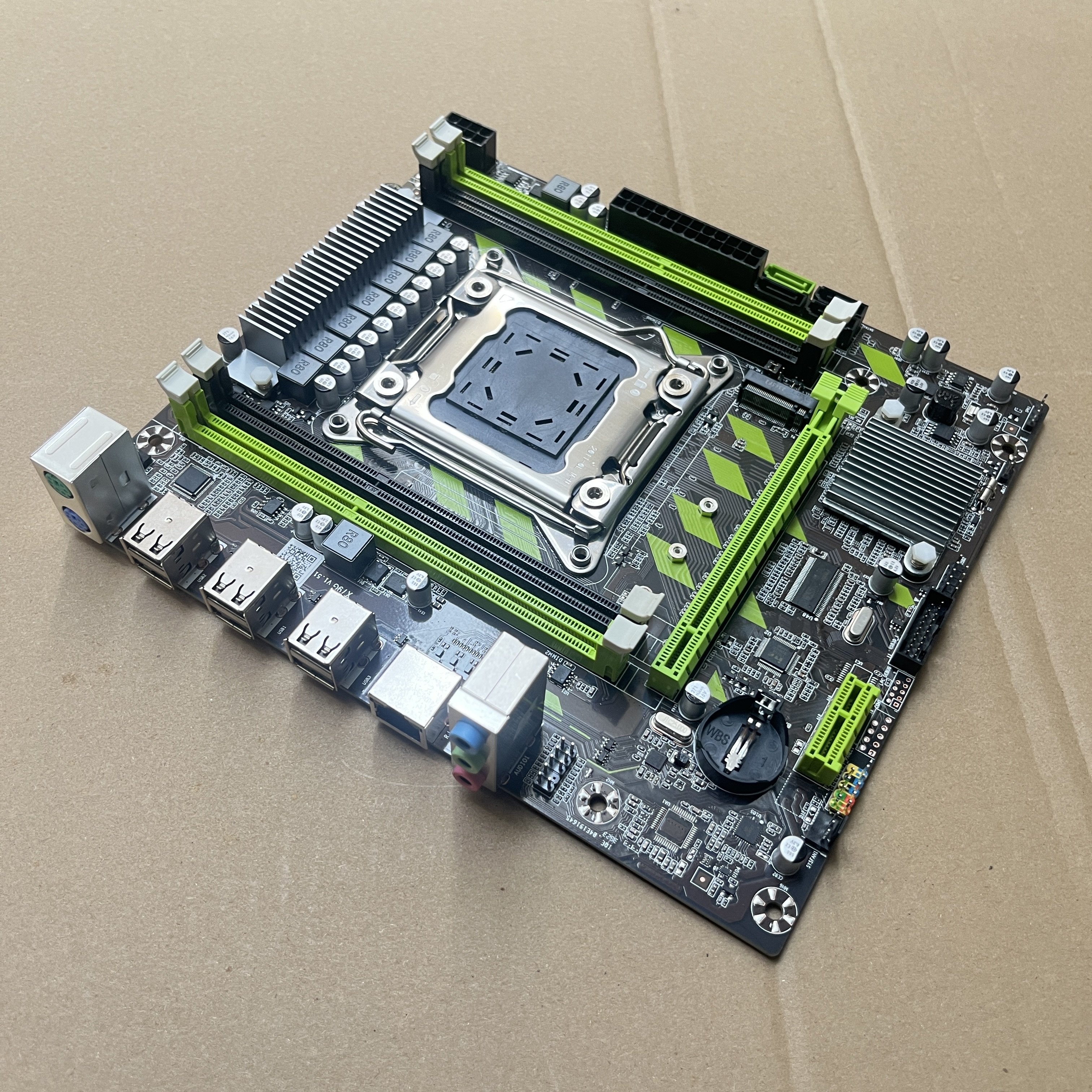 KEYIYOU X79G LGA2011 Motherboard with XEON E5 2650 V2 CPU 2*8GB = 16GB DDR3 1600MHZ REG ECC RAM Memory Combo Kit