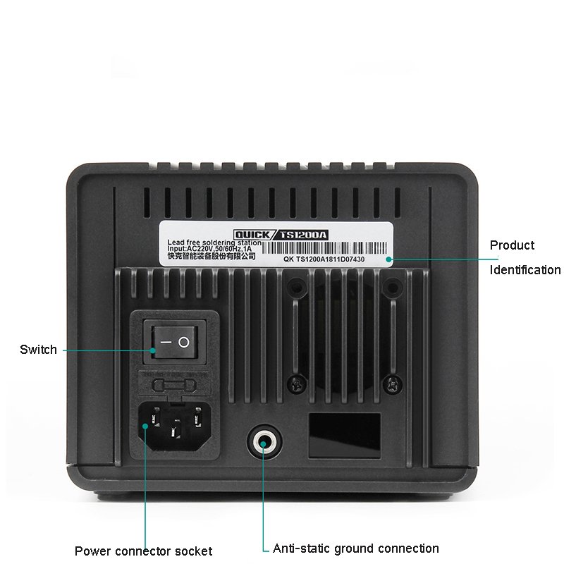 Quick TS1200 Hot Sale 8 Second Heat Welding Mobile Phone Motherboard Repair Electric Iron Soldering Station