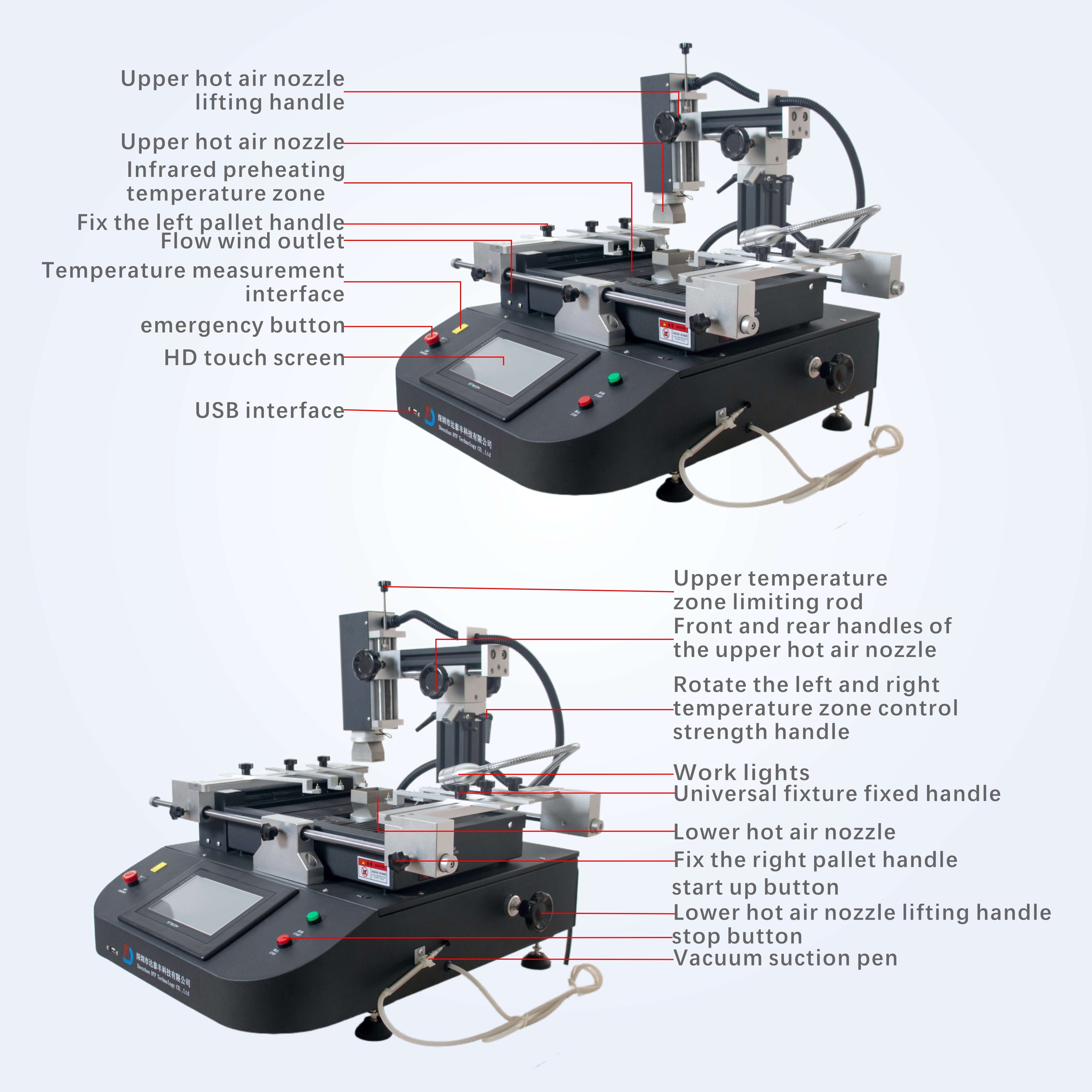 Mobile phone laptop motherboard repair machine WDS-620 and reball ic tools