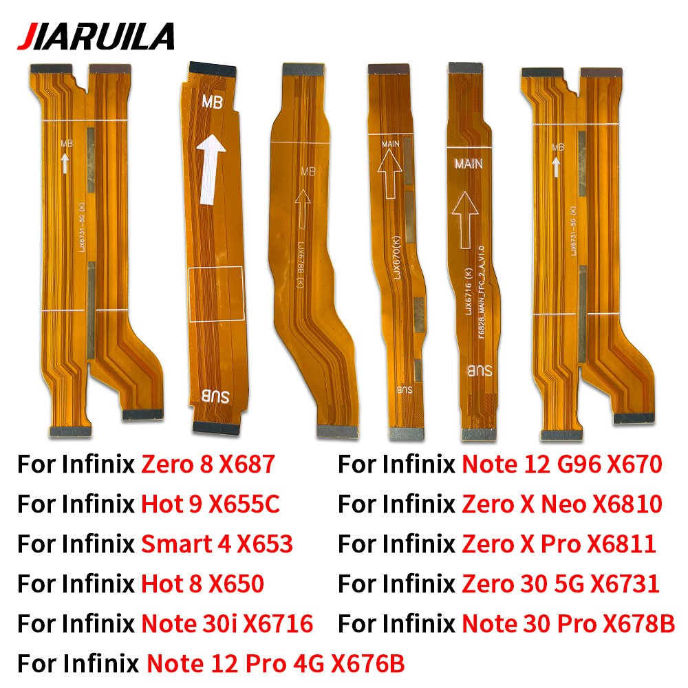 Phone Parts For Infinix Hot 8 9 Note 12 Pro 30i Smart 4 Zero 8 30 5G X Neo Pro Motherboard Main Board Connector USB Flex Cable