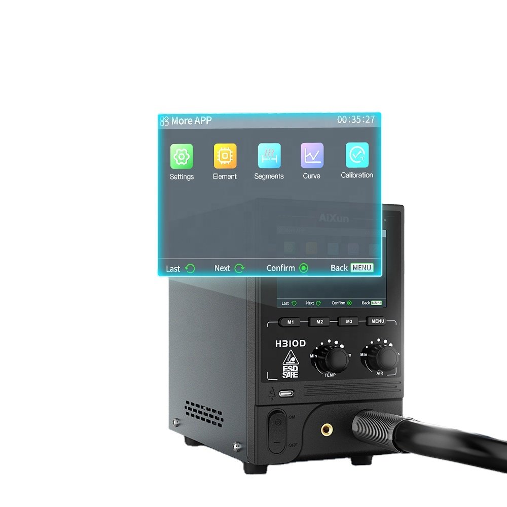 AIXUN H310D Intelligent Temperature Control Hot Air Gun Soldering Rework Station Hot Air Rework Station Engine Provided 1000W