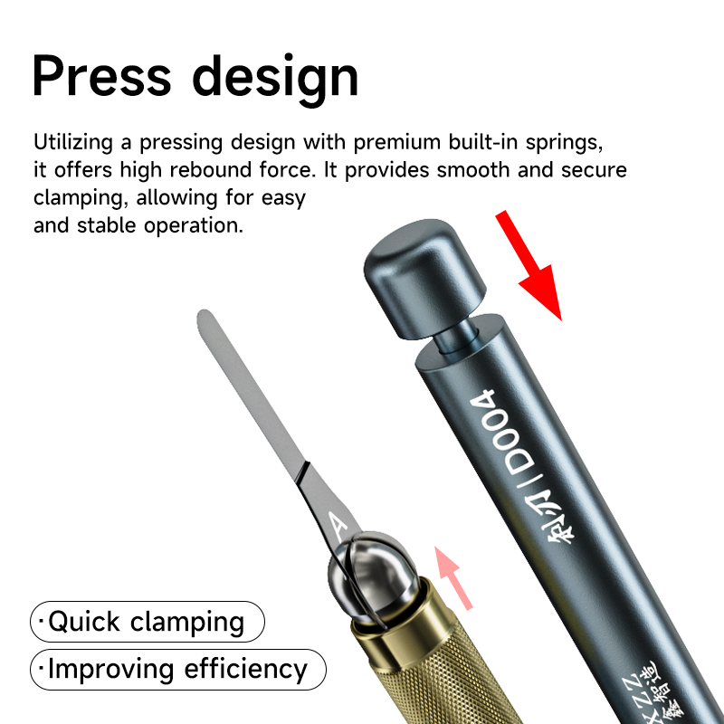 XZZ D004 Glue Remover Steel Blade Knife For Phone Motherboard IC Chip NAND Hard Drive Pry Handle Edge Disassembly Repair Tool