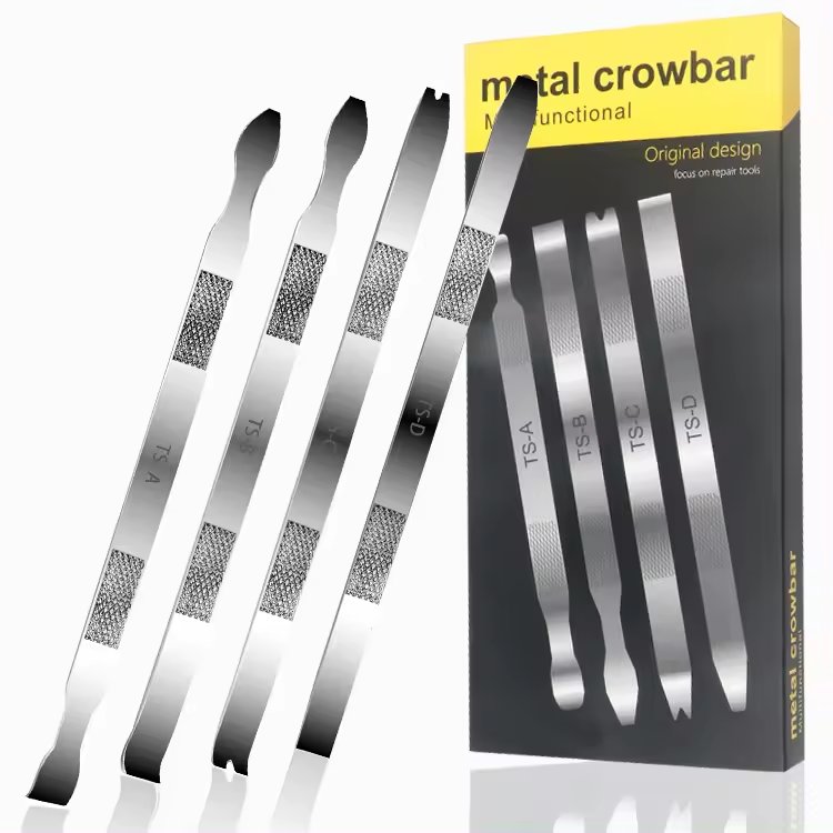 4pcs Precision Pry Bar Tool Set LCD Screen Back Cover Housing Remover Opening Fixture Broken Rear Glass Dismantling Separator