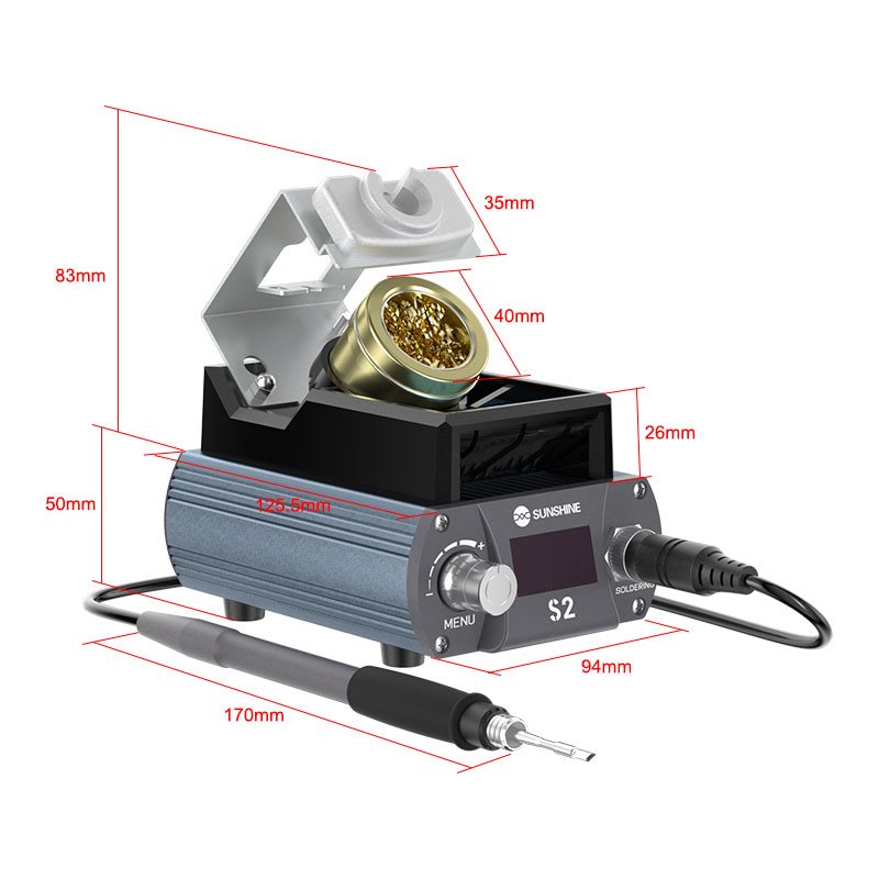 Sunshine S2 Electric soldering Iron Welding Station Universal C210 Series Solder Iron Tips for Phone Motherboard PCB Repair