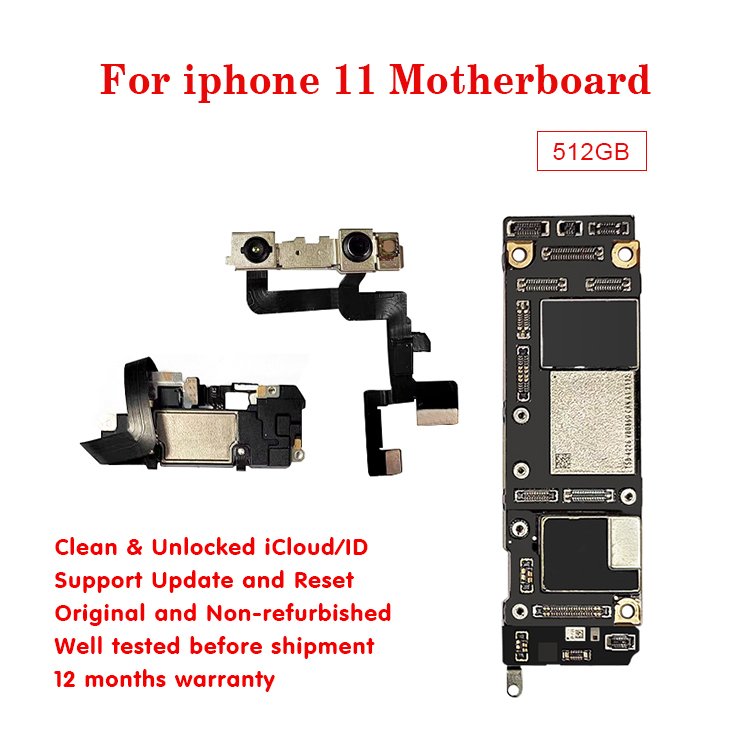 Unlocked Non-Refurbished Motherboard Logic Board For Iphone With Face/Touch ID and 12 Months Warranty