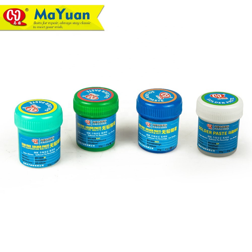 LEAD FREE Sn64Bi35Ag1 Melting Point 183 Motherboard PCB Repairing Solder Paste Flux