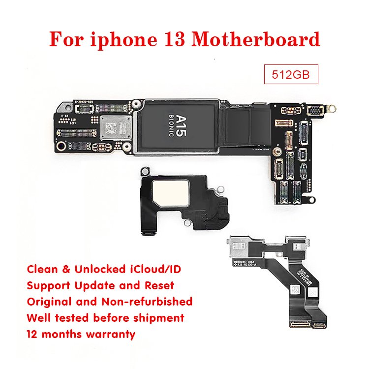 Unlocked No Pop-ups Window Mobile Phone Motherboard Logic Board For iPhone 13/13 Mini/13 Pro/13 Pro Max