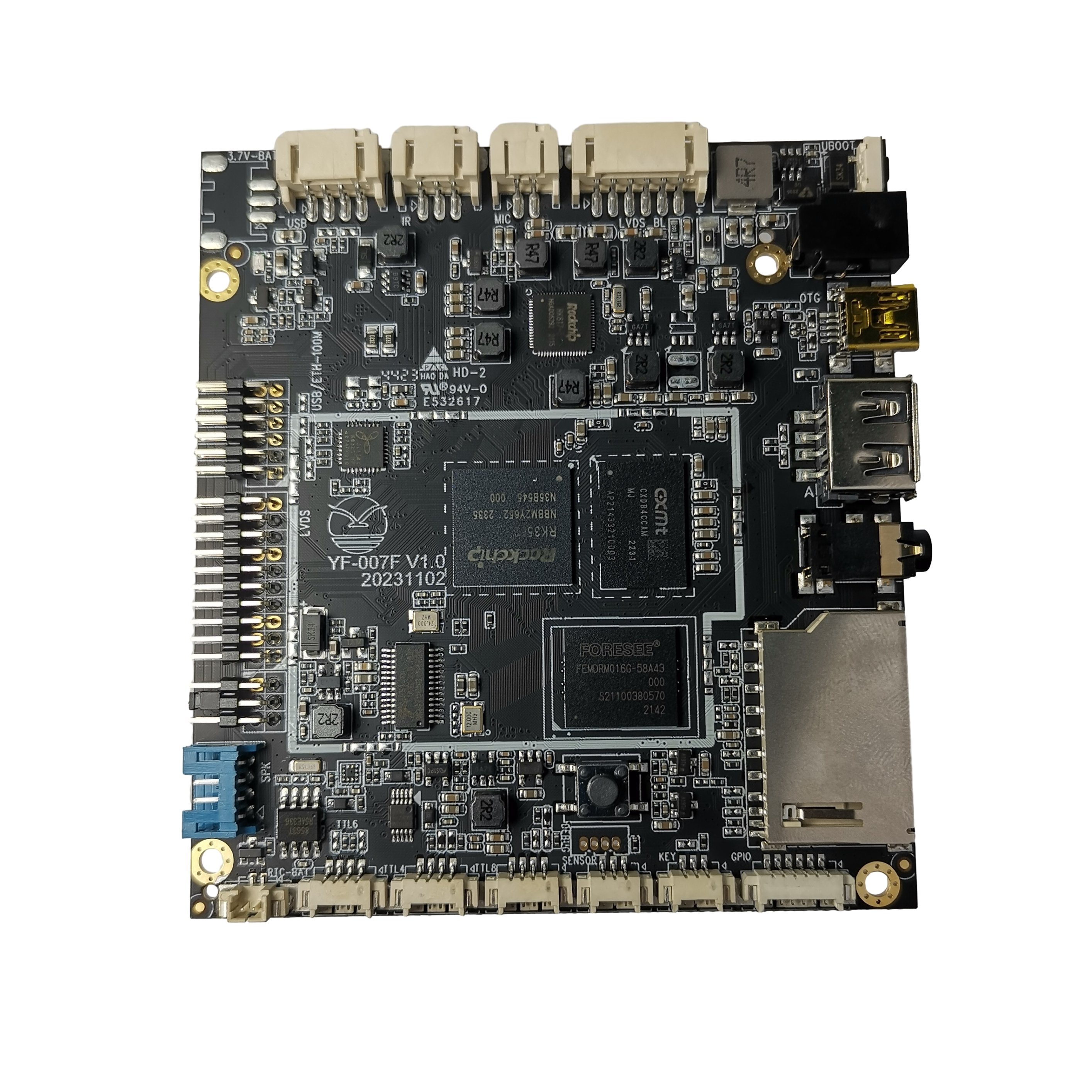 MediaTek phone motherboard android hardware solution custom RK3562 low power consumption smart android development board