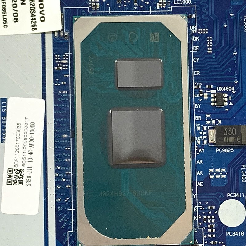 For Lenovo Ideapad 3-15IIL05 Laptop Motherboard 5B20S44268 NM-D031 SRGKF I3-1005G1+4G DDR4 RAM On Board