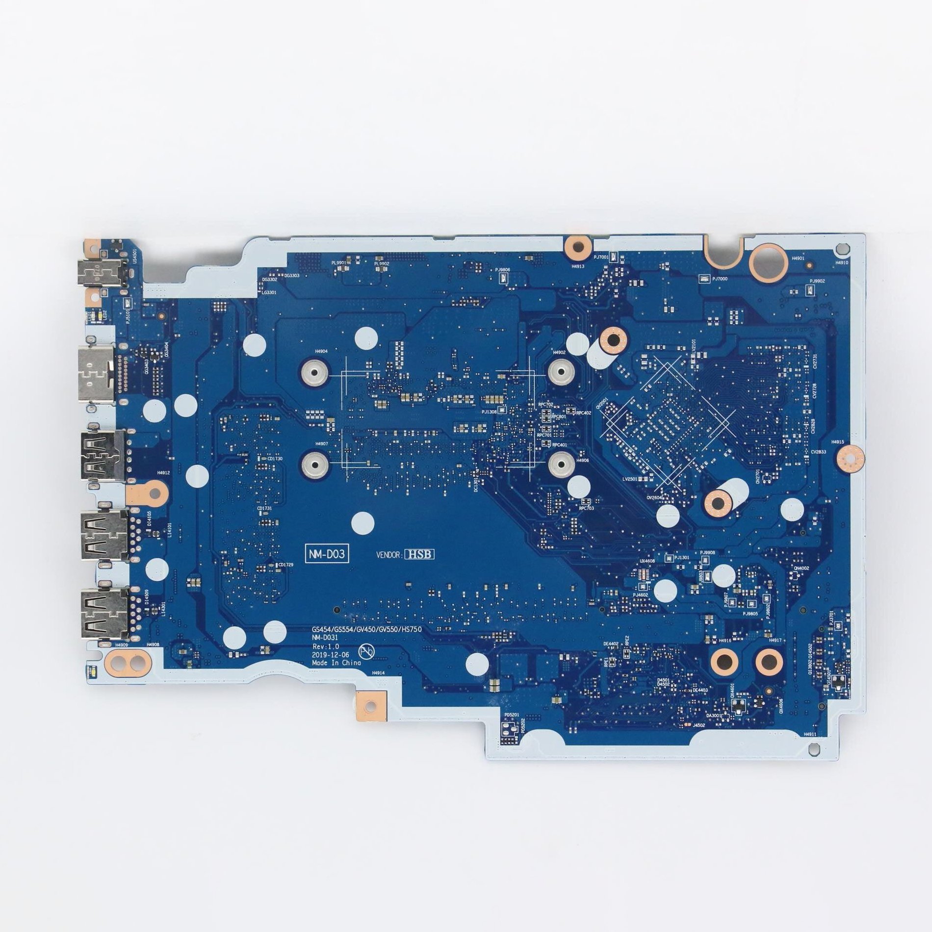 For Lenovo Ideapad 3-15IIL05 Laptop Motherboard 5B20S44268 NM-D031 SRGKF I3-1005G1+4G DDR4 RAM On Board