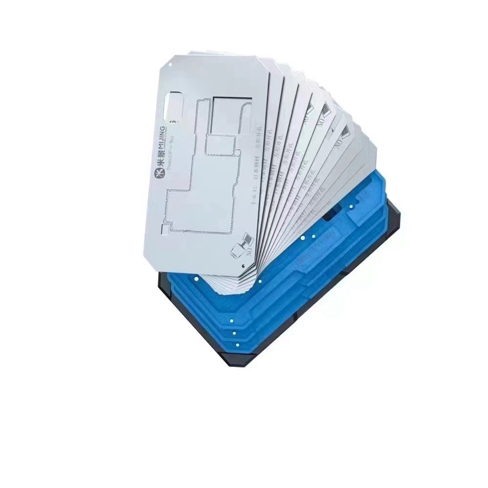 MiJing Z20 Pro 14IN 1 Fixture For iPhone X-13 pro max Middle Layer Motherboard Reballing Soldering Platform With Stencil