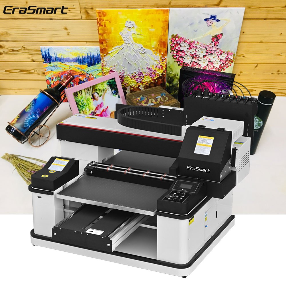 Automatic Uv Printer Digital Led Direct Color Logo Photo Plastic Business Card Bottle Wood Glass Flatbed Printing Machine