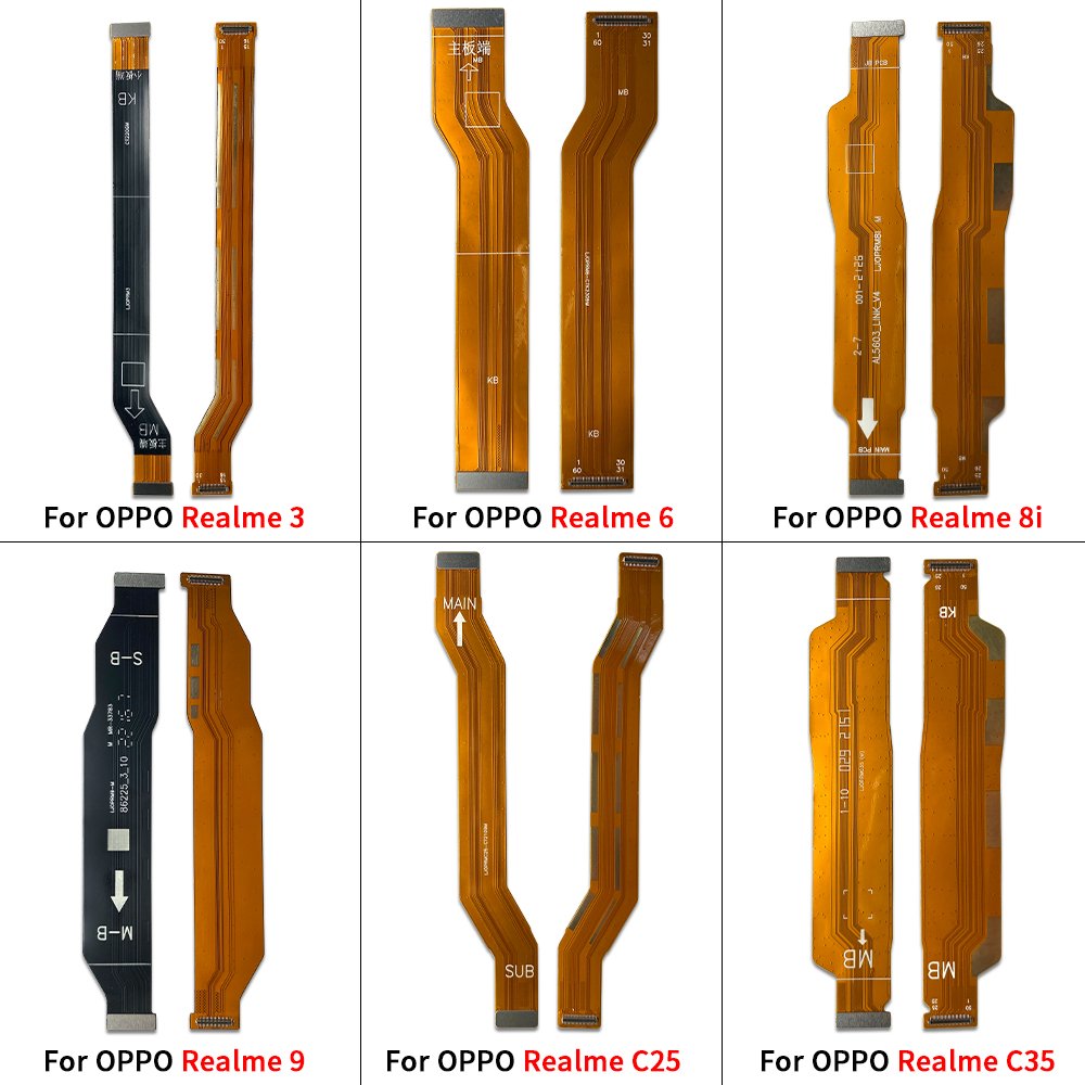 Wholesale Replacement Mobile Phone Motherboard Main Flex For Oppo Realme 2 C1 3 5 6 7 7i 8i 9 9i 10 C25 C35 Main Connector Flex