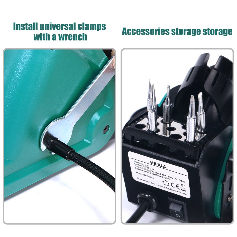 YIHUA 926LED III 90W 110W Mobile Phone Repair Soldering Iron SMD Adjustable Electric Digital Soldering Station
