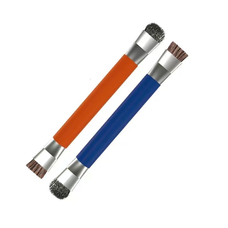 DIYFIX 1PC Double Head Hard Brush For Mobile Phone Motherboard IC PCB Dust Removal Solder Paste Welding Oil Flux Cleaning Tool