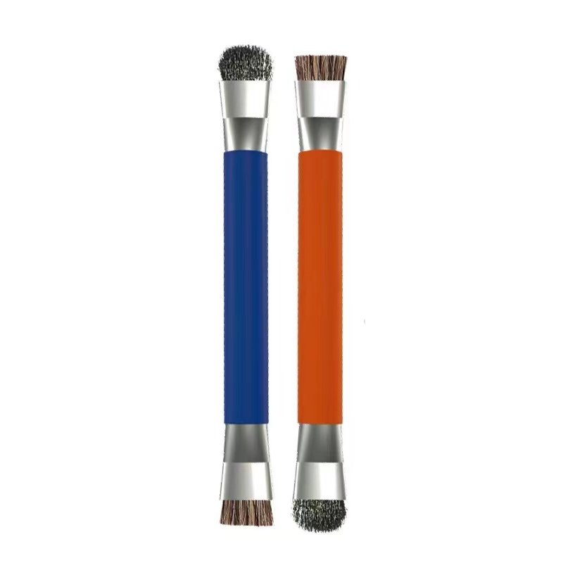 DIYFIX 1PC Double Head Hard Brush For Mobile Phone Motherboard IC PCB Dust Removal Solder Paste Welding Oil Flux Cleaning Tool