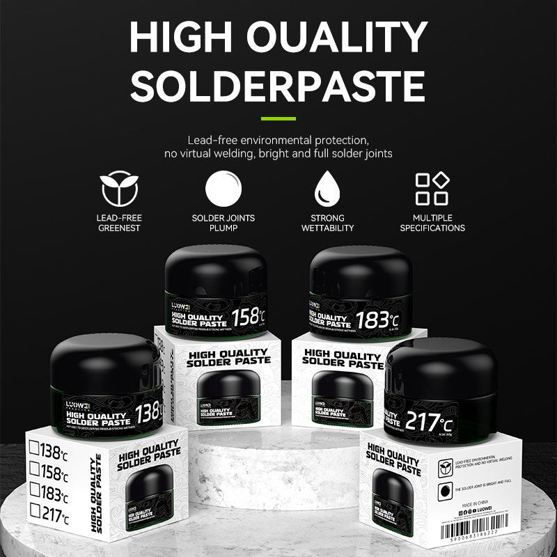 LUOWEI LW-SP1 High quality Solder paste For Mobile Repair 138/158/183/217 Low, medium and high temperature solder paste