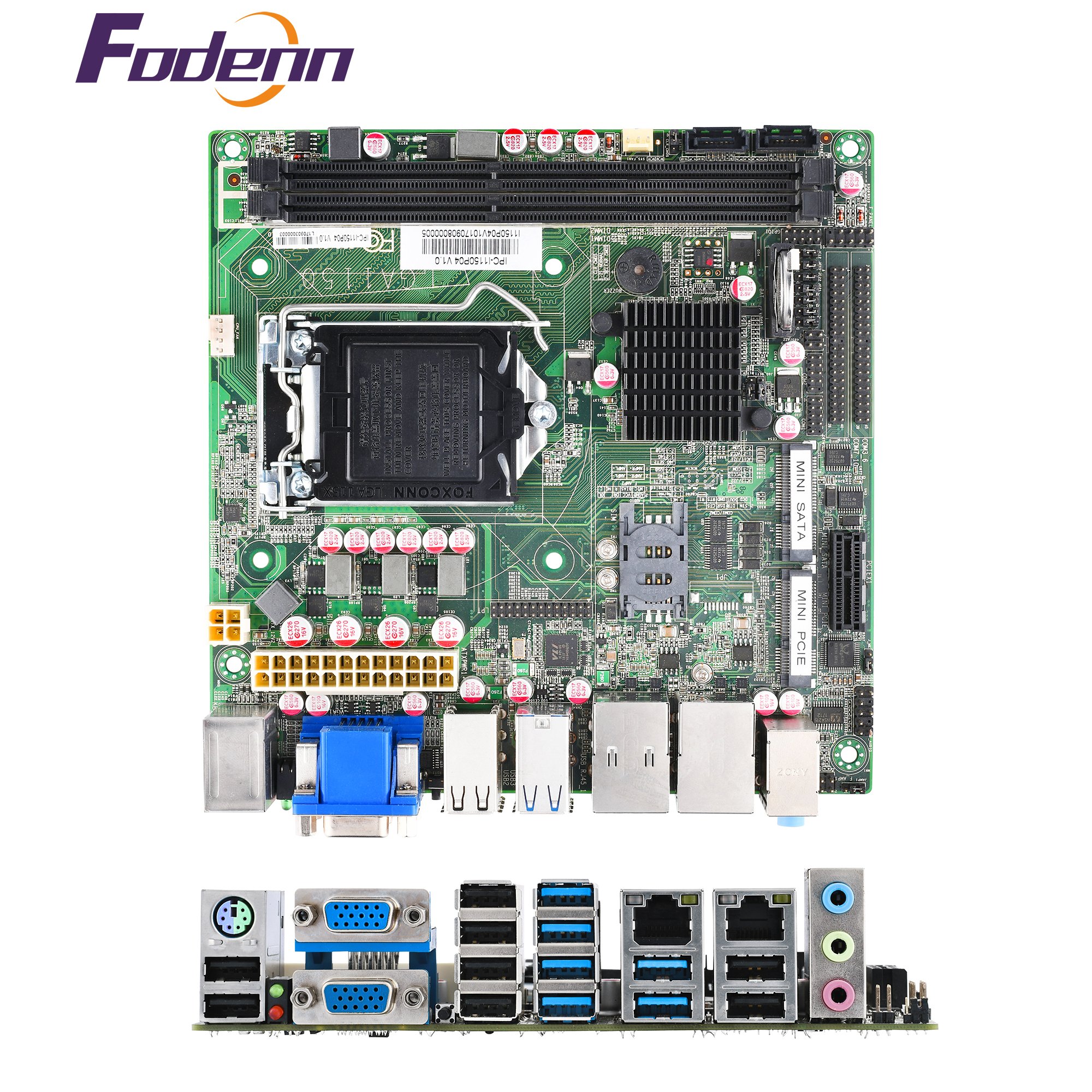 OEM ODM Professional LGA1150 Intel Haswell MINI ITX SBC Board I3 I5 I7 I9 4th 5th Gen Mini ITX Embedded Industrial Motherboard