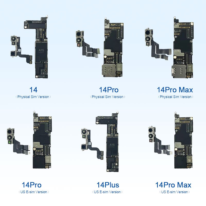 Original Unlocked Mobile Phone Motherboard Free Icloud X Xr Xs Max 11 12 13 14 Pro Max Logic Board With Face Id For Iphone