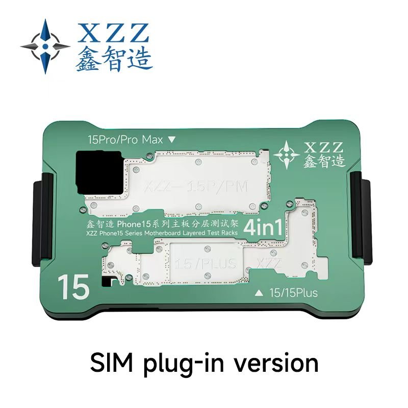 Xinzhizao XZZ 4in1 iSocket Tester Fixture untuk for iPhone 15 seri bingkai ganda fungsi fitting lapisan tengah Motherboard alat