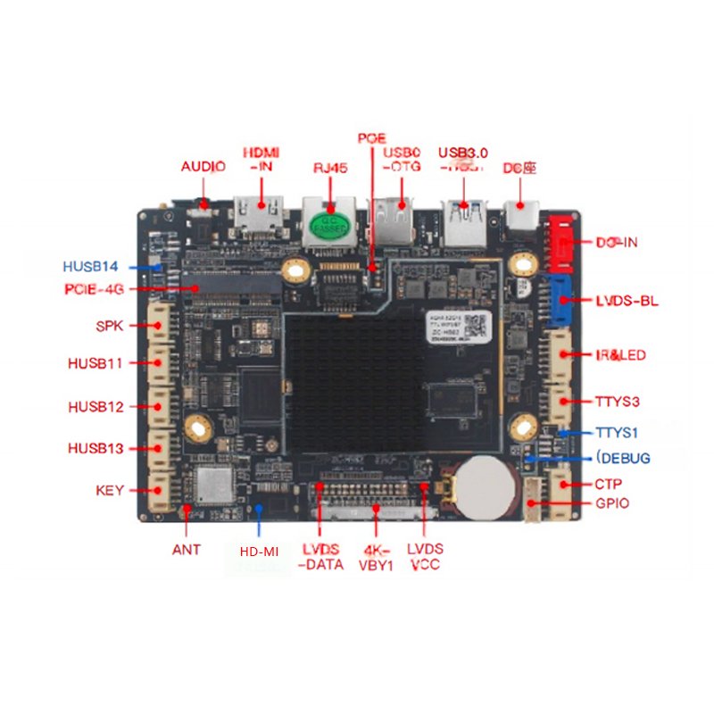 H982 GPS 3G 4G 5G RK3566 RK3568 Motherboard Android 11.0 Smart TV Board Android 7.1 Core Main Board