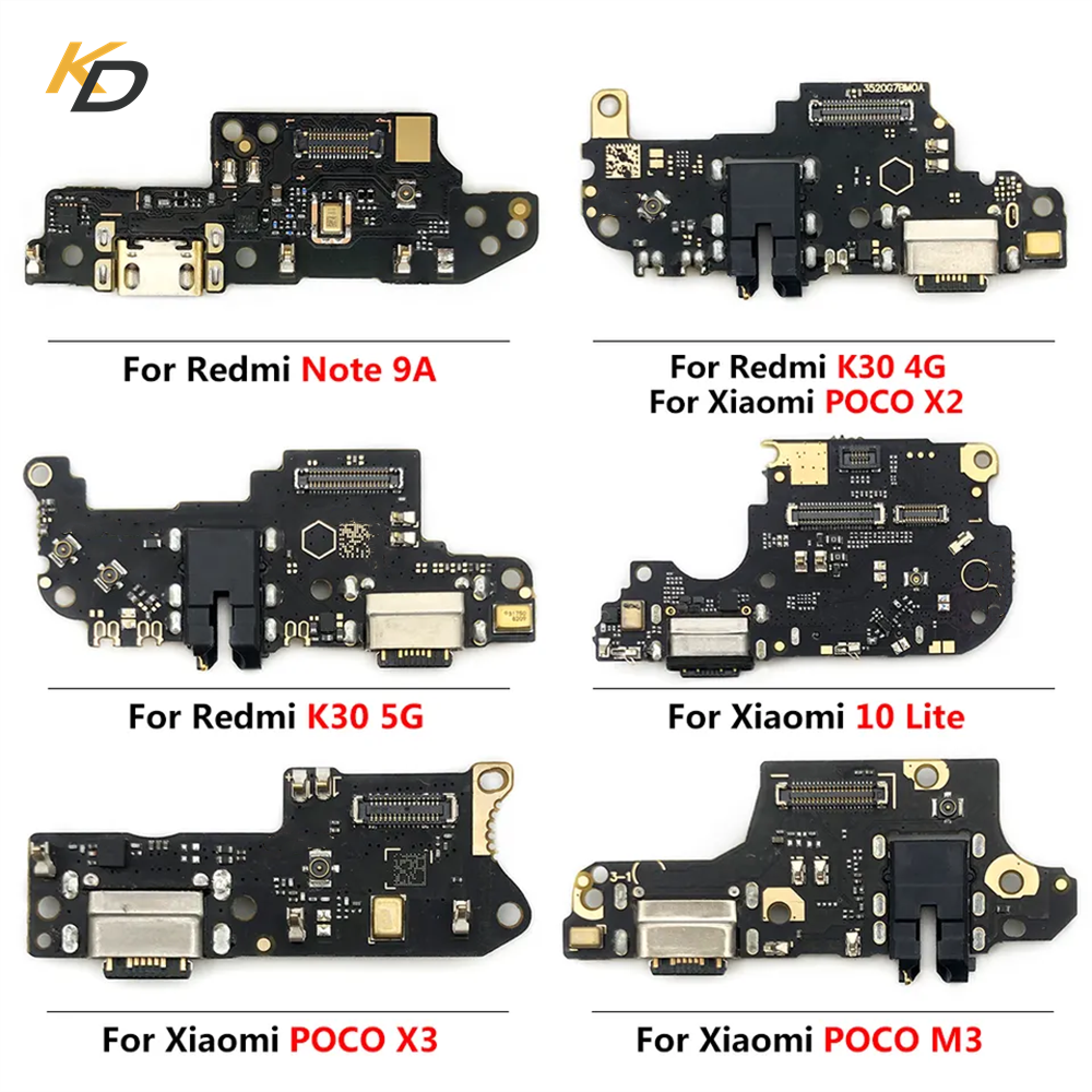 Original Charging Port Connector Flex Cable For Redmi 10 10C 9 9A 8 8A Note 7 8 9 10 K30 4G 5G Mobile Phone Replacement Parts