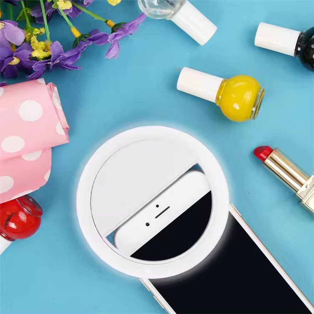 mobile phone accessories portable LED ring mini fill light selfie flash ring light lighting for phone