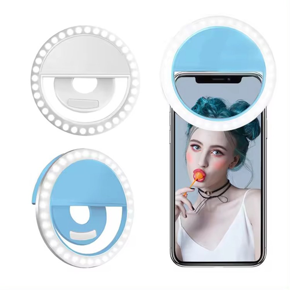mobile phone accessories portable LED ring mini fill light selfie flash ring light lighting for phone