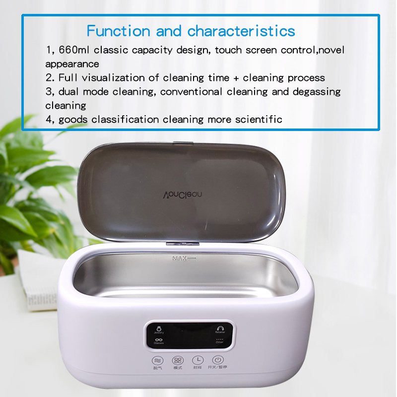 High Quality Factory Household Directly Mini Portable Jewelry Ultrasonic Cleaner Ultrasonic Glasses Cleaners