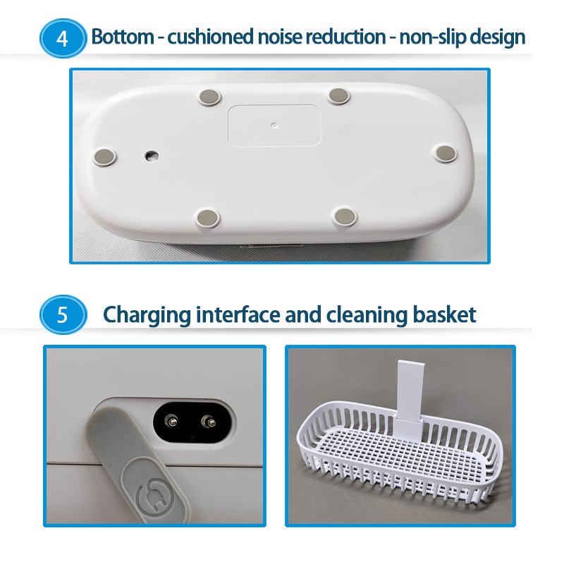 High Quality Factory Household Directly Mini Portable Jewelry Ultrasonic Cleaner Ultrasonic Glasses Cleaners