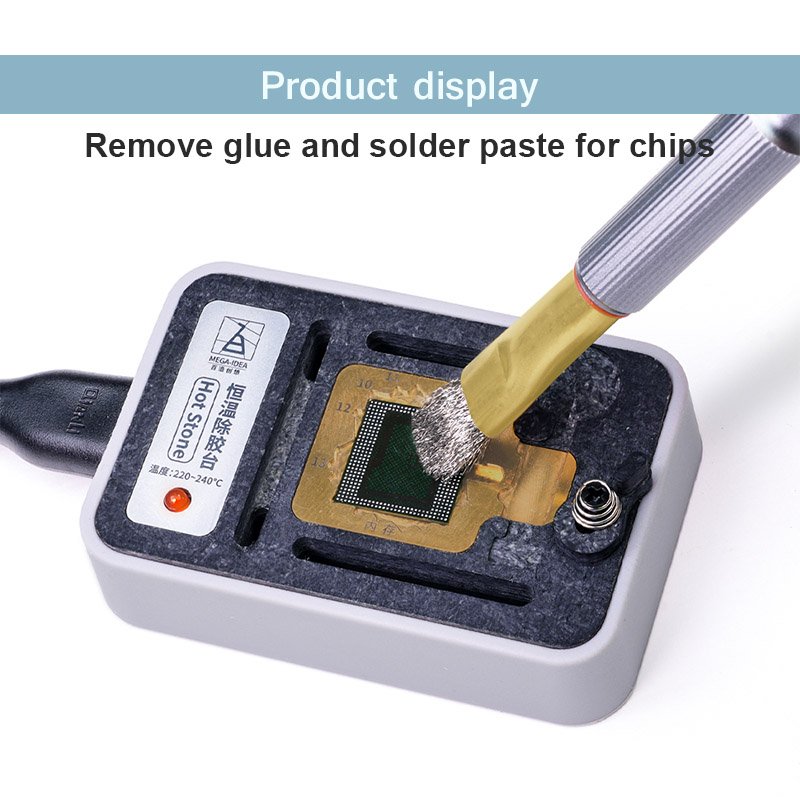 Qianli 012 iHilt Low Gravity Center Steel Brush Fur Brush For PCB Motherboard Chip Cleaning Polishing Glue Removal Tool