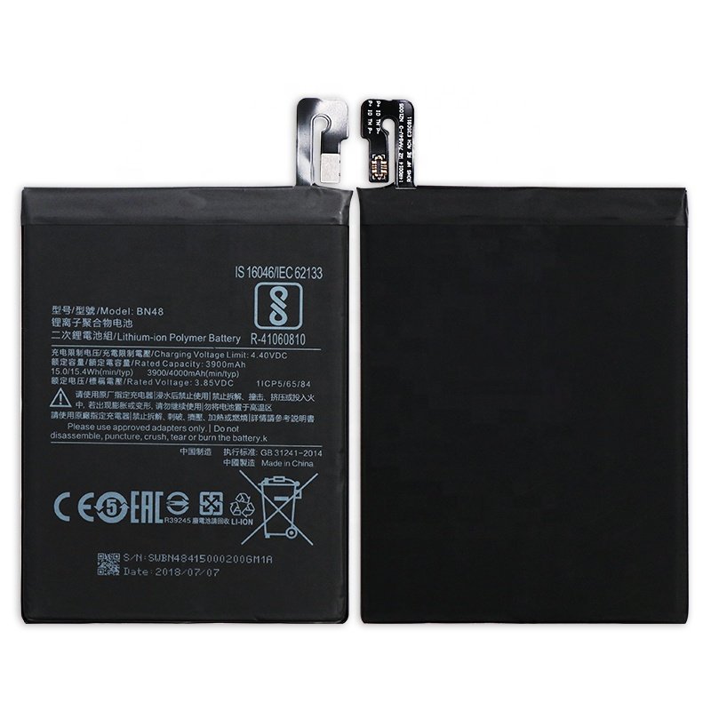 High Quality Battery Mobile Phone 4000mah 3.82v Mobile Battery Bn48 For Redmi Note 6 Pro Xiaomi Mobile Battery High Capacity