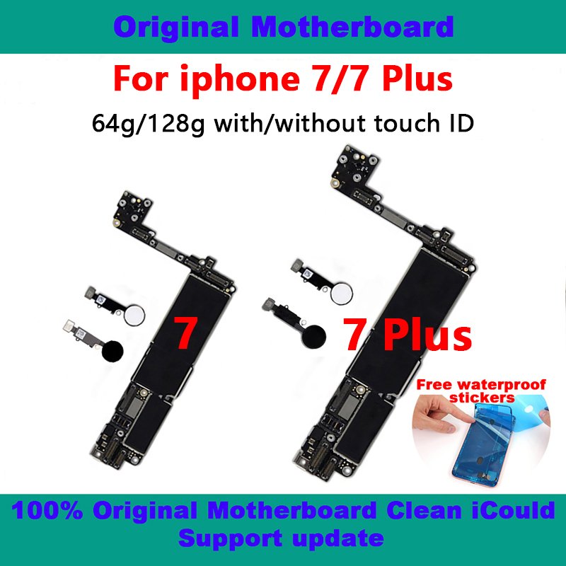 Original Quality Mainboard For Iphone 7 7plus Phone Motherboard For Iphone 32gb 64gb 128 Gb 256gb with/no id