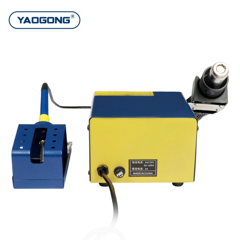 YAOGONG 761A Rework Station 2 in 1 Professional BGA SMD Smart Induction Auto Sleep Hot Air Gun Soldering Station