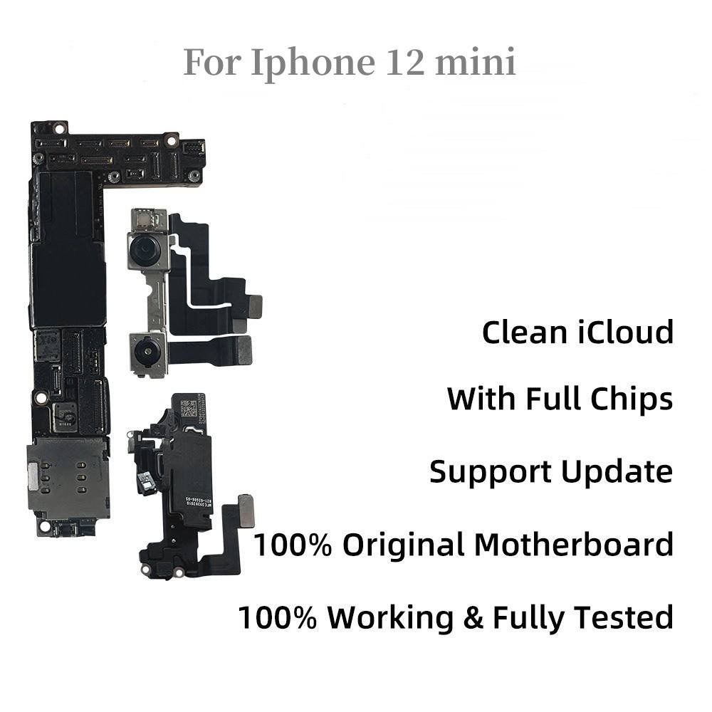 Original Unlocked Motherboard For iPhone 12 pro with Face ID 128g 256g 512gb Placa Base para iphone 12 series