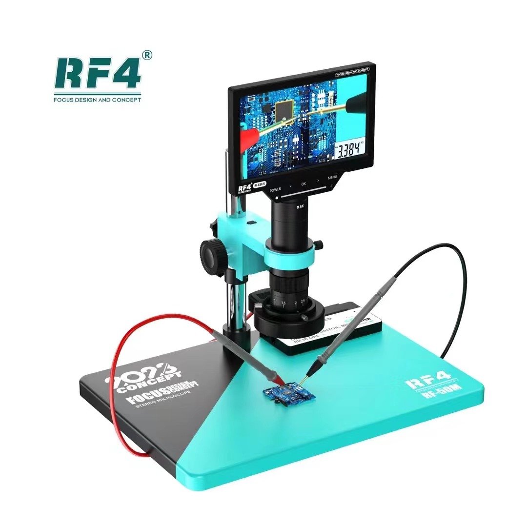 RF4 RF-50M 3 in1 mobile phone repair motherboard digital high-definition microscope multimeter spot welding repair BGA workbench
