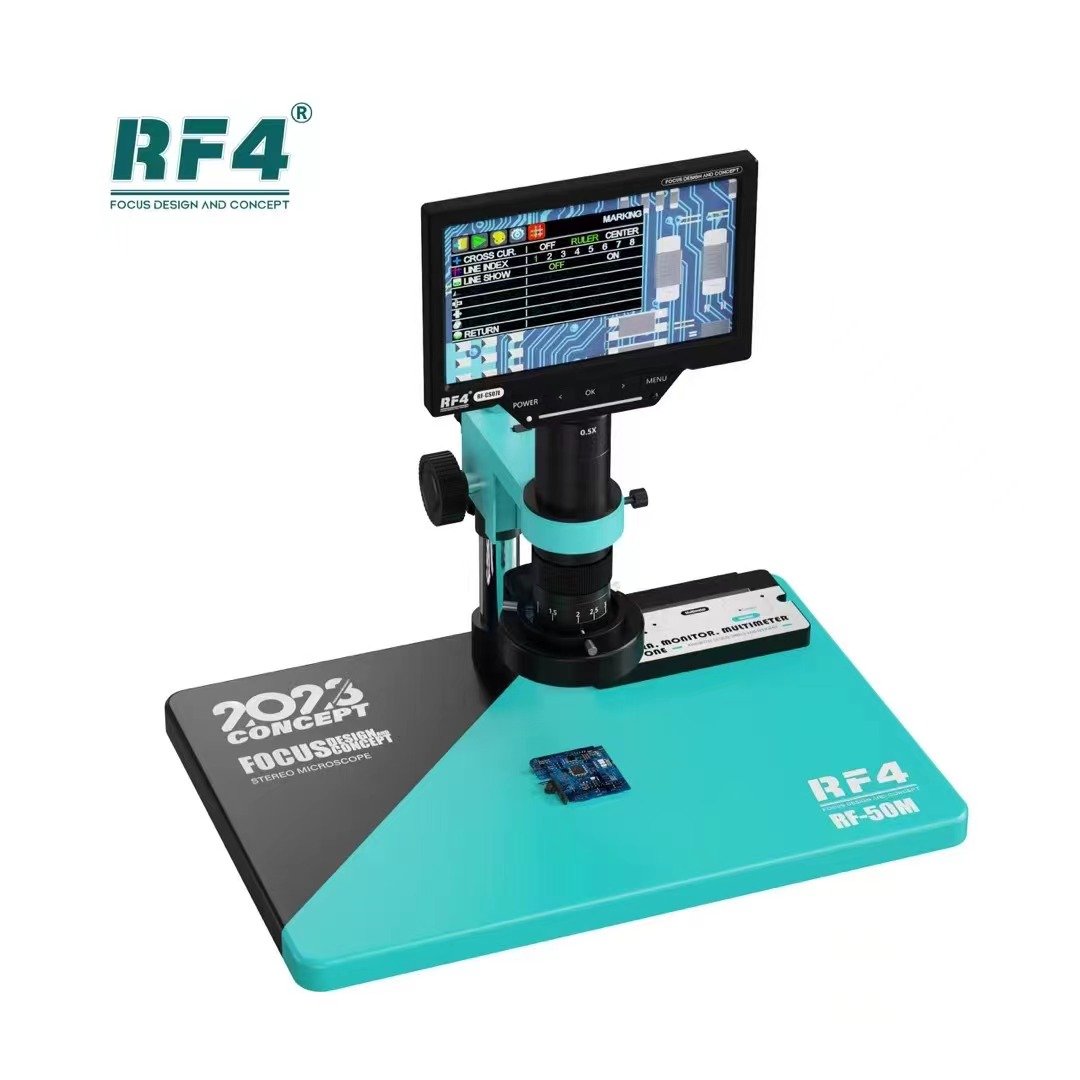 RF4 RF-50M 3 in1 mobile phone repair motherboard digital high-definition microscope multimeter spot welding repair BGA workbench