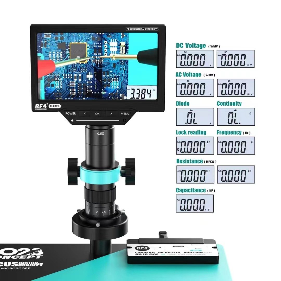 RF4 RF-50M 3 in1 mobile phone repair motherboard digital high-definition microscope multimeter spot welding repair BGA workbench