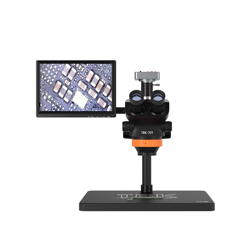 TBK 701 Trinocular Microscope Mobile Repairing For Motherboard soldering BGA Rework Station Machine for Chip Circuit Board