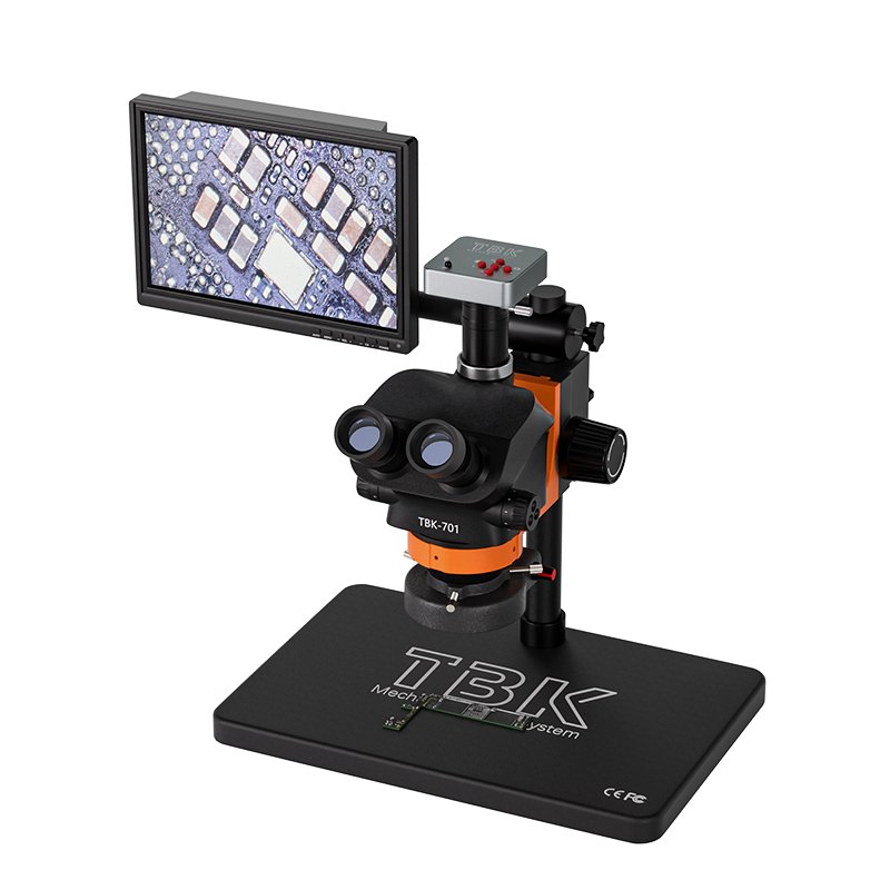 TBK 701 Trinocular Microscope Mobile Repairing For Motherboard soldering BGA Rework Station Machine for Chip Circuit Board