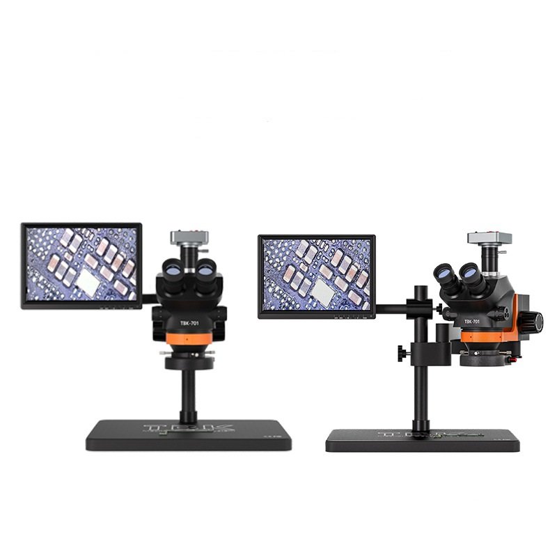TBK 701 Trinocular Microscope Mobile Repairing For Motherboard soldering BGA Rework Station Machine for Chip Circuit Board