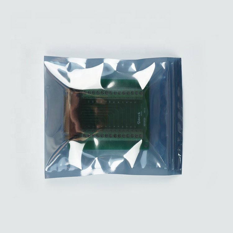 Recycled Material Electronic Accessories Packaging Anti Static Shielding Sealing Zipper Plastic Bag