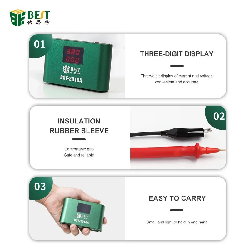 BST-2010A 10A Short Killer PCB Motherboard Circuit Burning -Circuit Detector Repair Tools Box For Mobile Phone Laptop