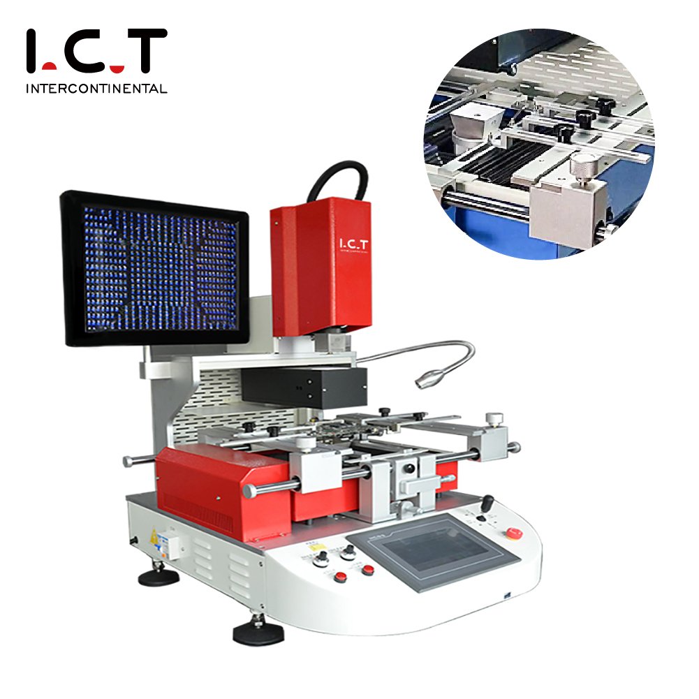 ICT865 2500W Optical Automatic Bga Rework Station Mobile Phone Laptop Mainboard Rework Soldering Station Repairing Motherboard