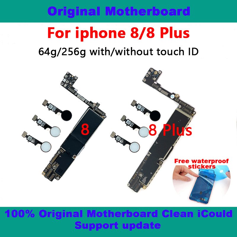 Original Quality Mainboard For Iphone 8 plus Phone Motherboard For Iphone 64gb 256gb with/no Touch ID