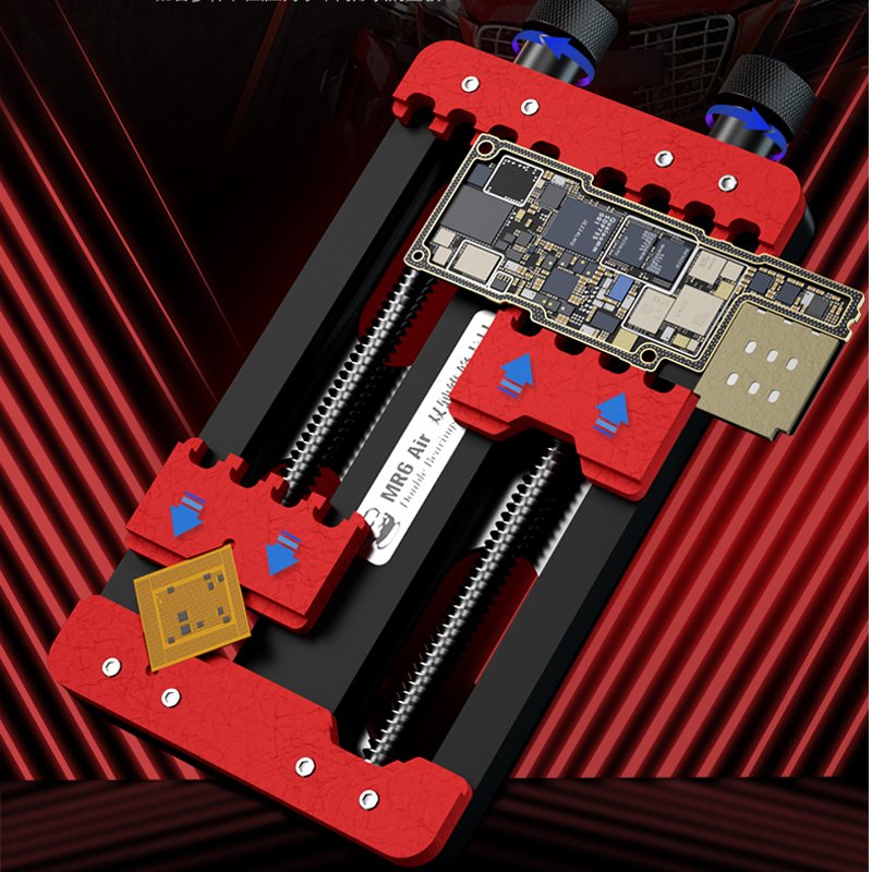 MECHANIC MR6 Air Double Bearings Repair Fixture PCB Board Soldering Motherboard Chip Remove Glue Clamp For Phone Maintenance Jig