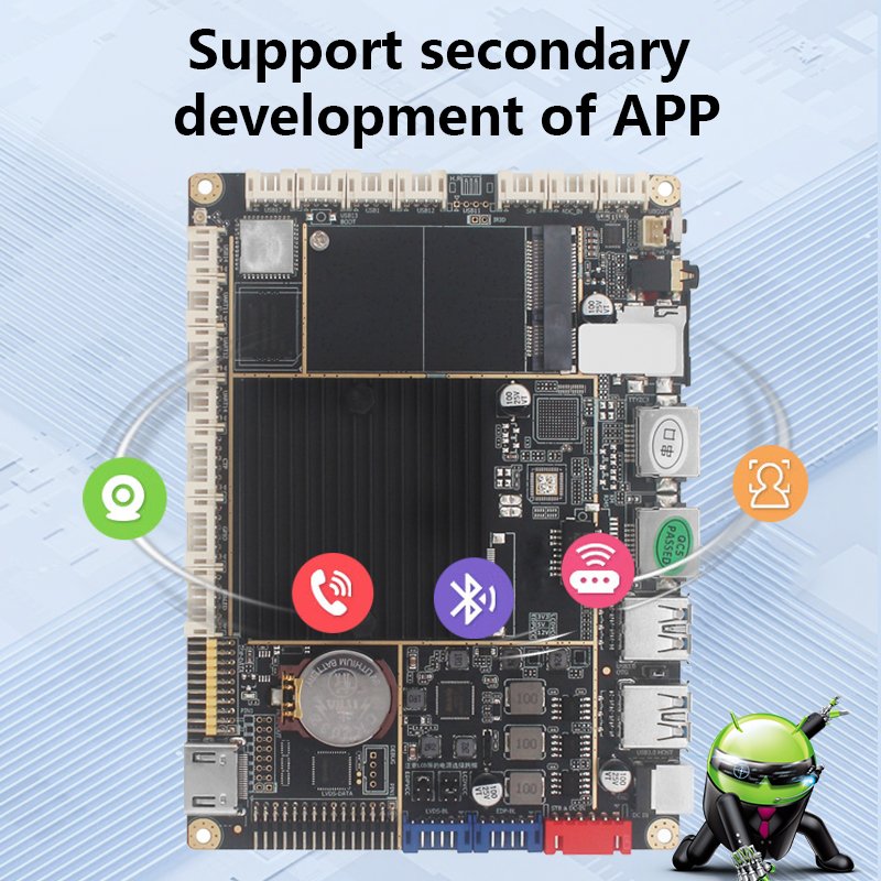 HP-339A High Performance RK3399 2K 4K 8K Video PCBA&PCB Android 12 Linux OS LVDS EDPInterface 5G WIFI Embedded LCD Motherboard