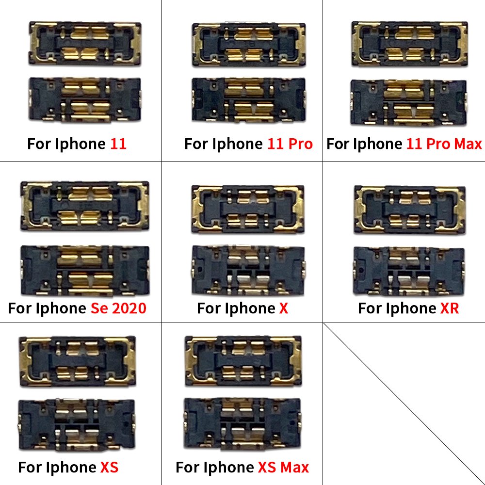 Wholesale Battery FPC Connector For Iphone 11 Pro Max Se 2020 X XR XS Max Charger FPC Connector On Flex Board Flex Cable Parts