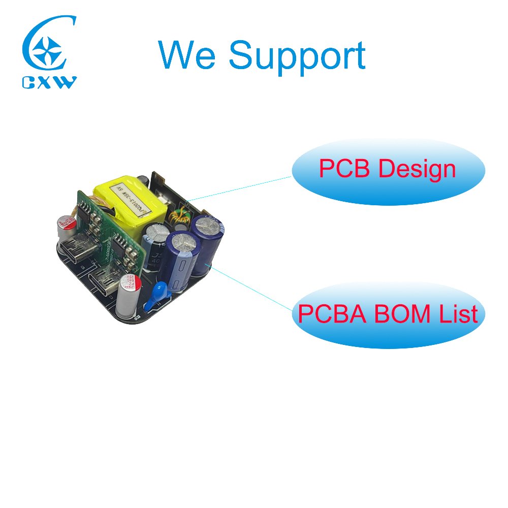 cheap android mobile phone type-c powerdelivery usb charger circuit pcb board 2.4a 3.1a kit