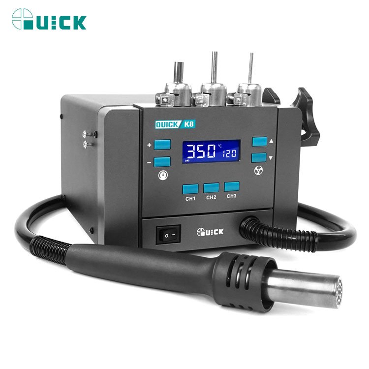 Quick K8 Smart hot air desoldering station 1000W for PC Phone Motherboard Repair Soldering Station With Hot Gun